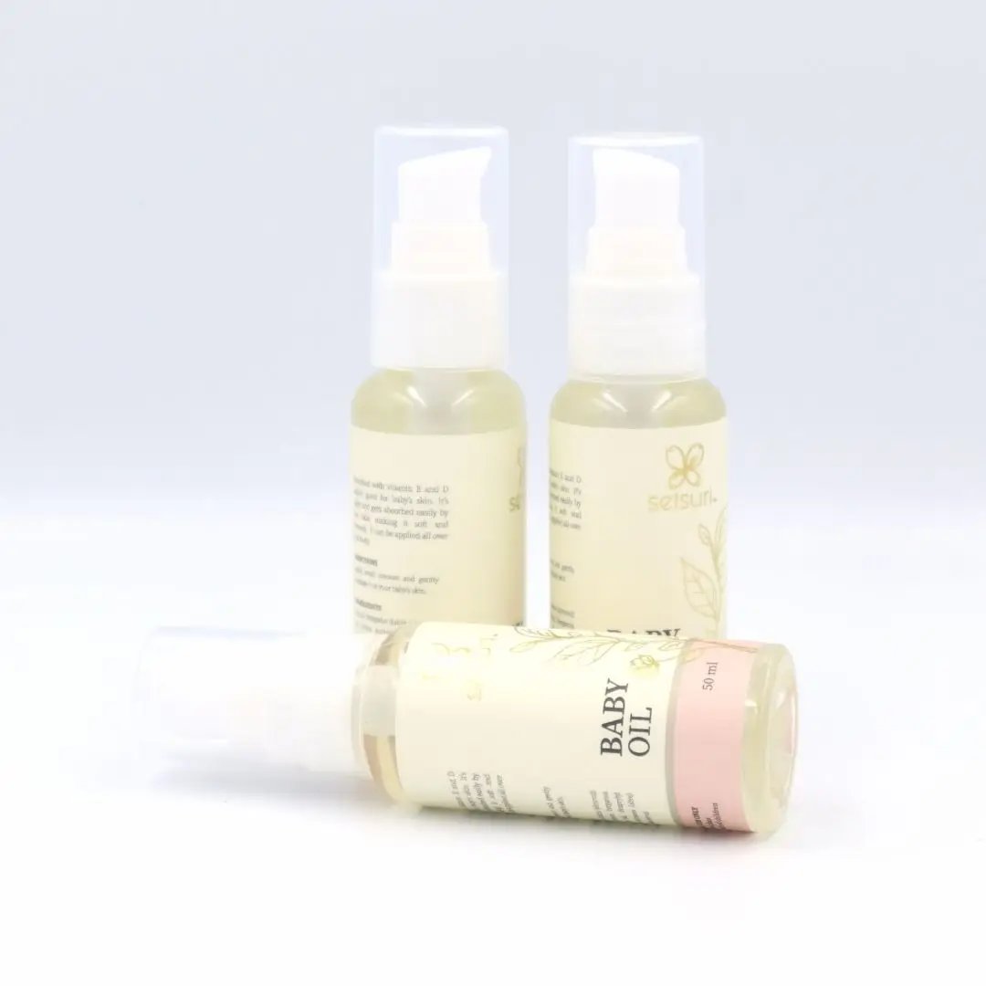 Ингредиенты витамина е для ухода за кожей, сертификат KKM, продукты для всего тела для младенцев Setsuri, детское масло 50 мл из малайзии