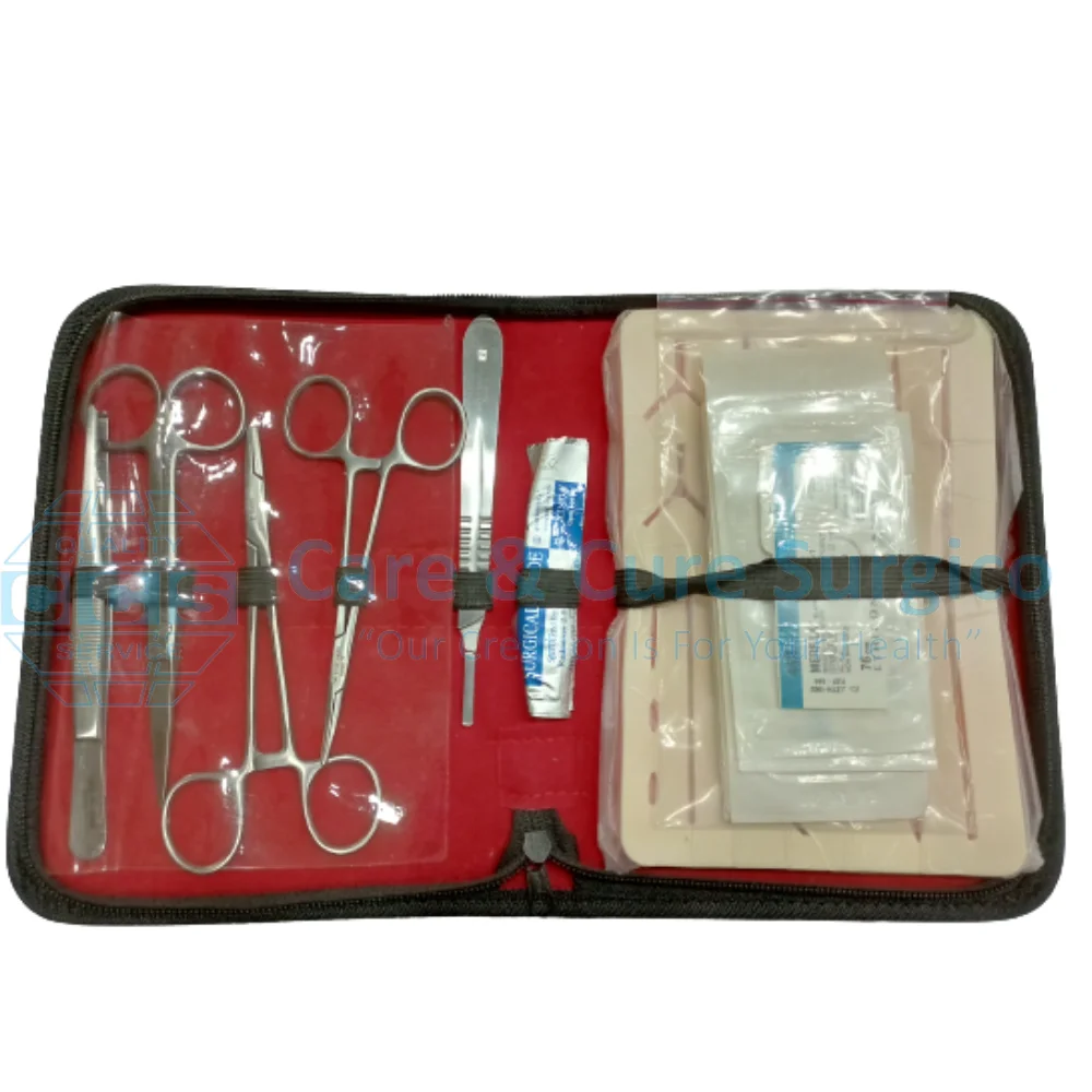 Medical Skin Suture Surgical Training Kit Silicone Durable Suture