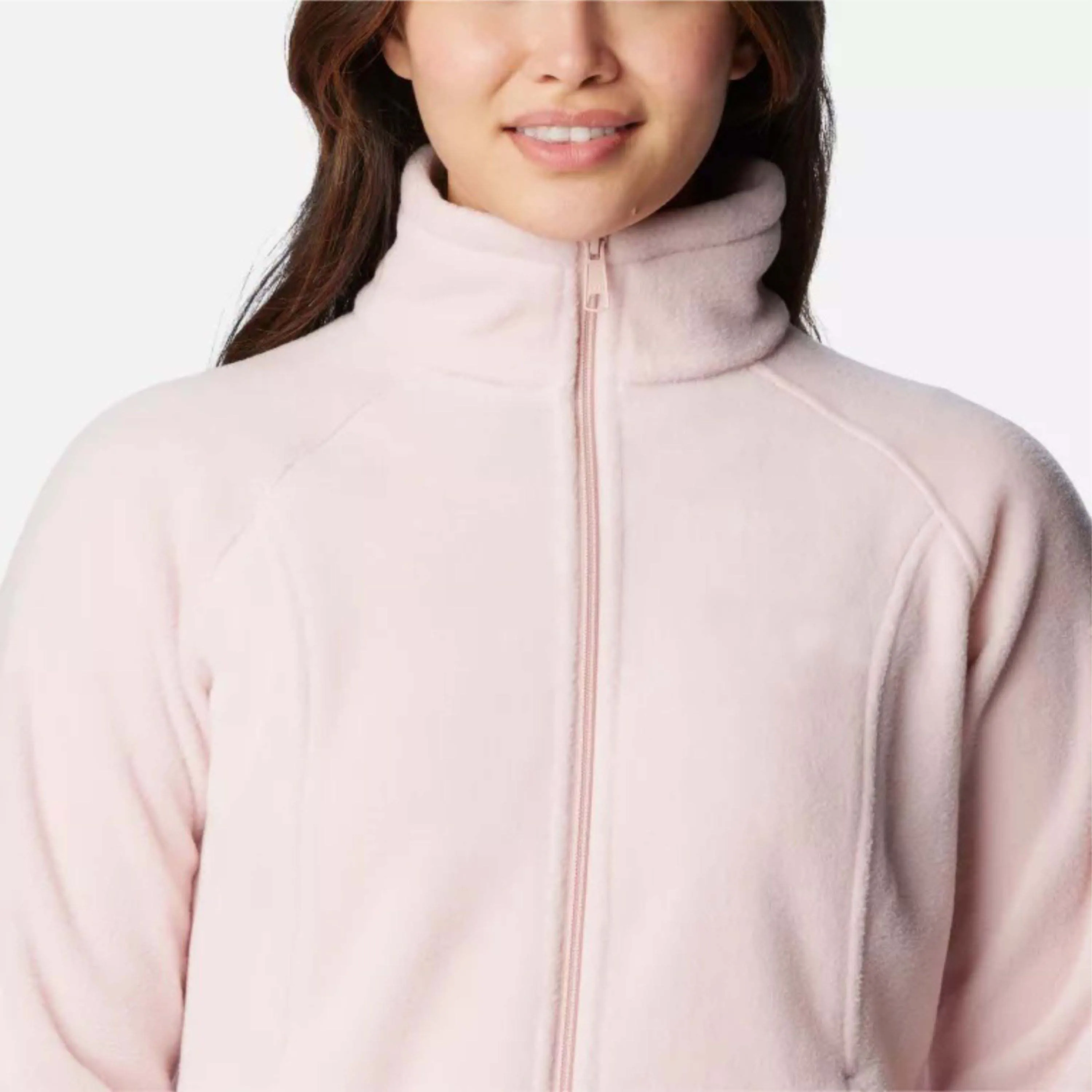 Abrigo de invierno con cremallera completa para mujer, elementos