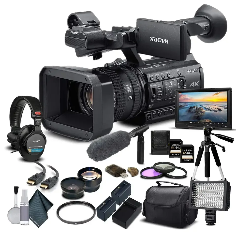 NEWLY FULL ASSEMBLED PXWZ150 Professional 4K Hand Held CamcorderBundle digital Cameras