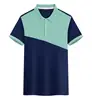 Navy blue with bean green