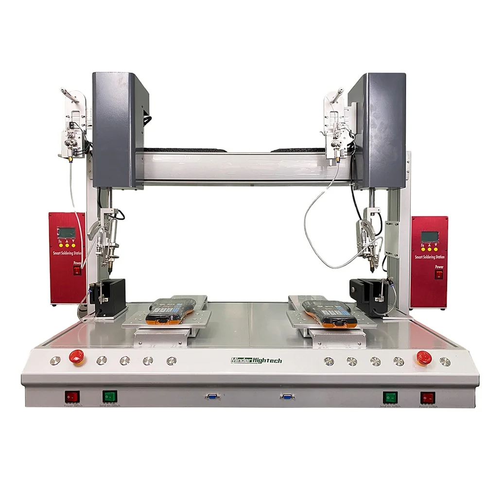 MD-HX3311R3311R Double head dual platform Automatic Soldering Machine 