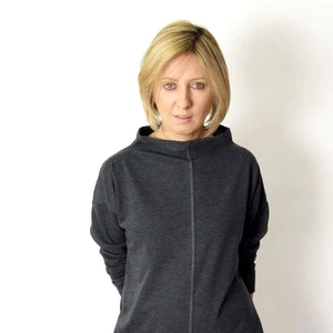 Elegant Women's Cotton Casual Dress with Stand-Up Collar Mini Length Woven with Button Decoration Eco-Friendly Pocket Tunic