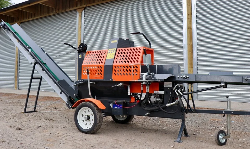 Electric Log Splitter with Motor Engine & Pump-20Ton Splitting Force