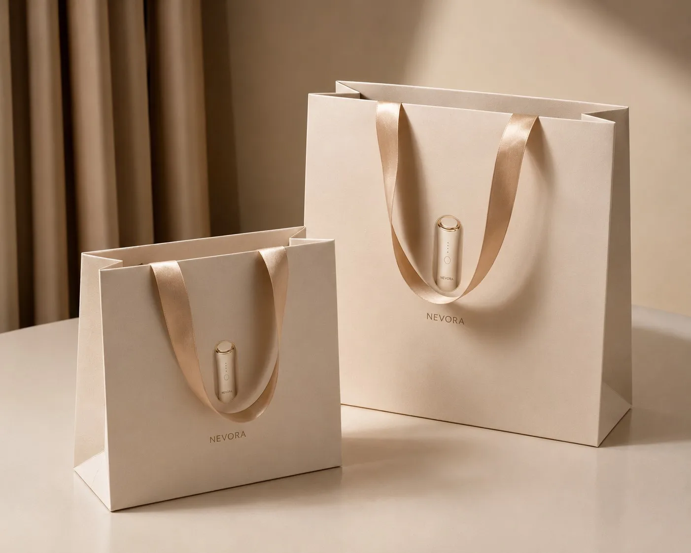 Custom Ribbon Handle Bags