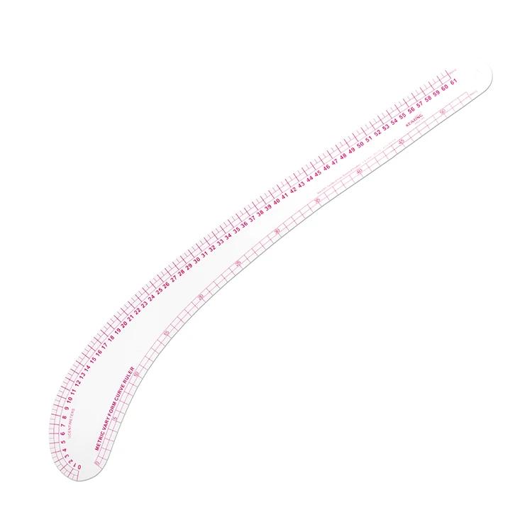 Kearing Flexible Plastic Metric French Curve Ruler for Sewing