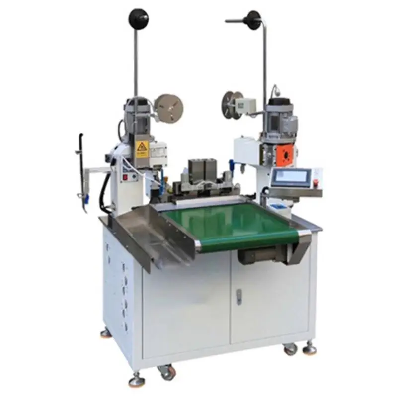 Multifunctional Automatic Pre-insulated Single Double Head Two End Terminal Crimping Machine Wire Cutting Stripping Machine