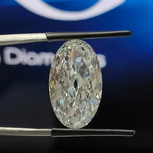 D Gleam Jewels Oval Euro cut Shape 5.00ct F VVS2 Lab Grown Diamond Polished EX Cut 10/10 Hardness Perfect Diamond Gift Him Her