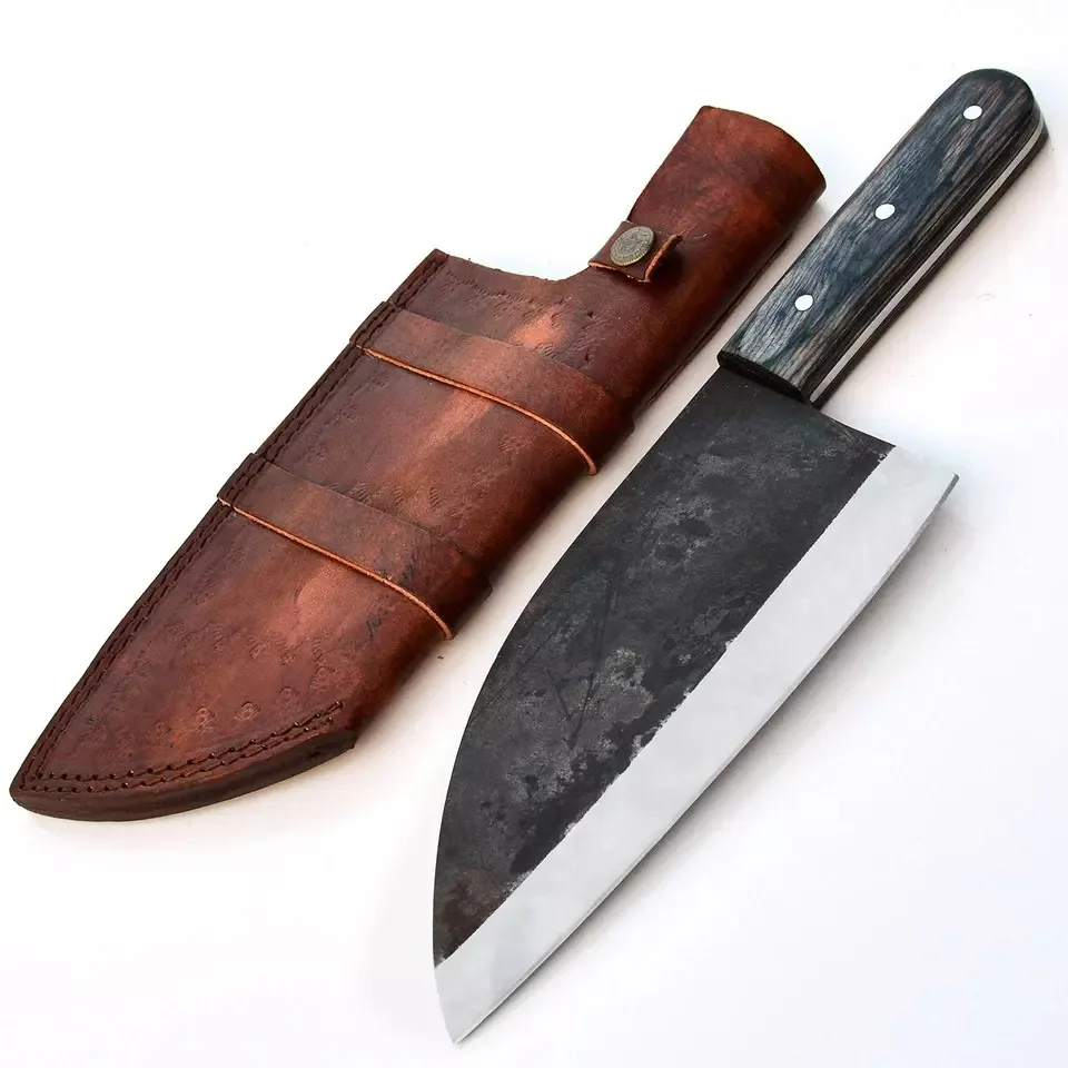 Premium Handmade Damascus Steel Chef's Cleaver