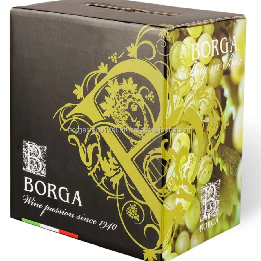 Box 5 Liters With Tap 100 Recyclable Packaging Premium Made In Italy