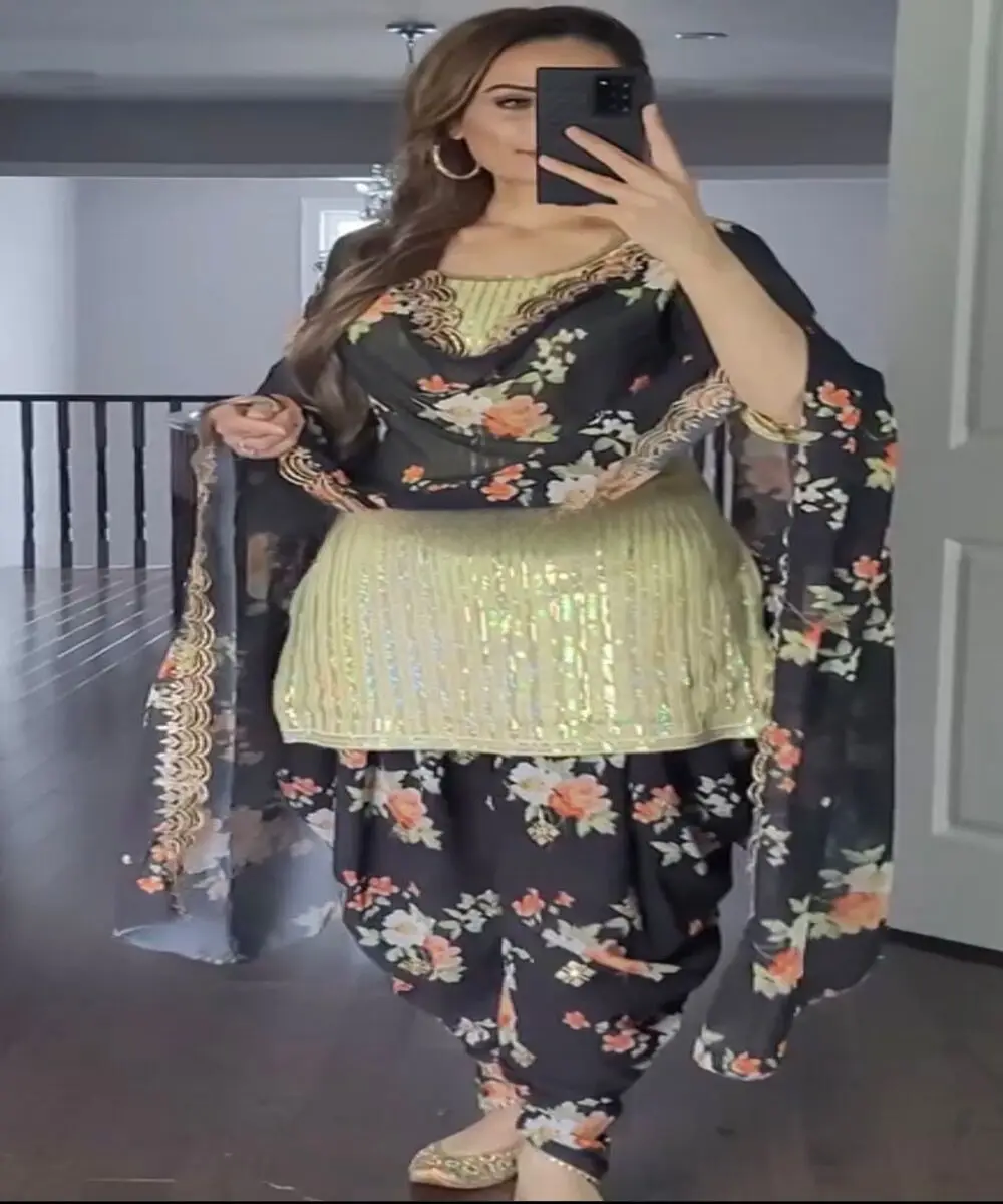 Indian Women Collection Cotton Kurti With Plazo in Lowest Price Market Surat Gujarat Ethnic Garment USA Door Delivery