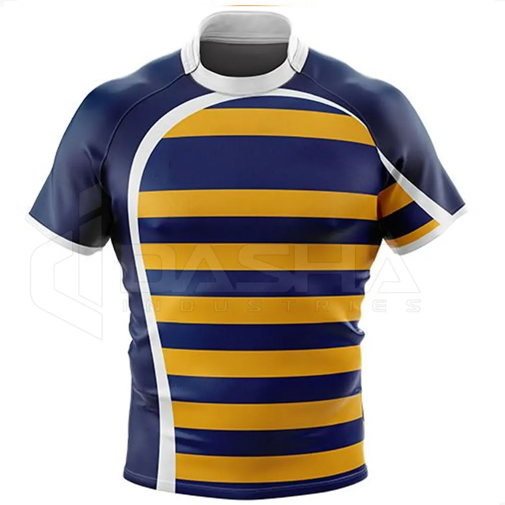 Rugby Uniforms Sets Rugby Jersey 100% Polyester Quick Dry Customized ...