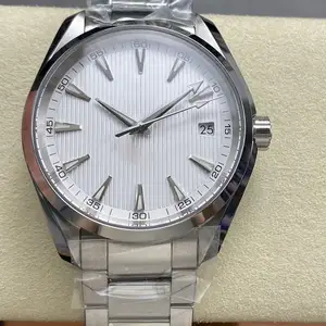 Luxury White Dial Stainless Steel Mechanical Watch Date Function High-quality Business Men's Sapphire Crystal Automatic Watches