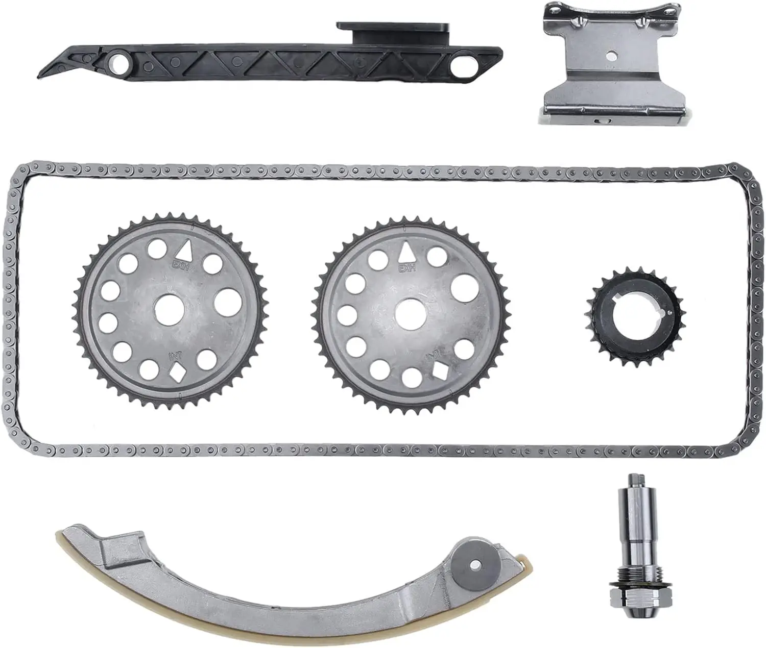 14pc/set Timing Chain Kit Guide Rail Tensioner Sprockets Engine ...