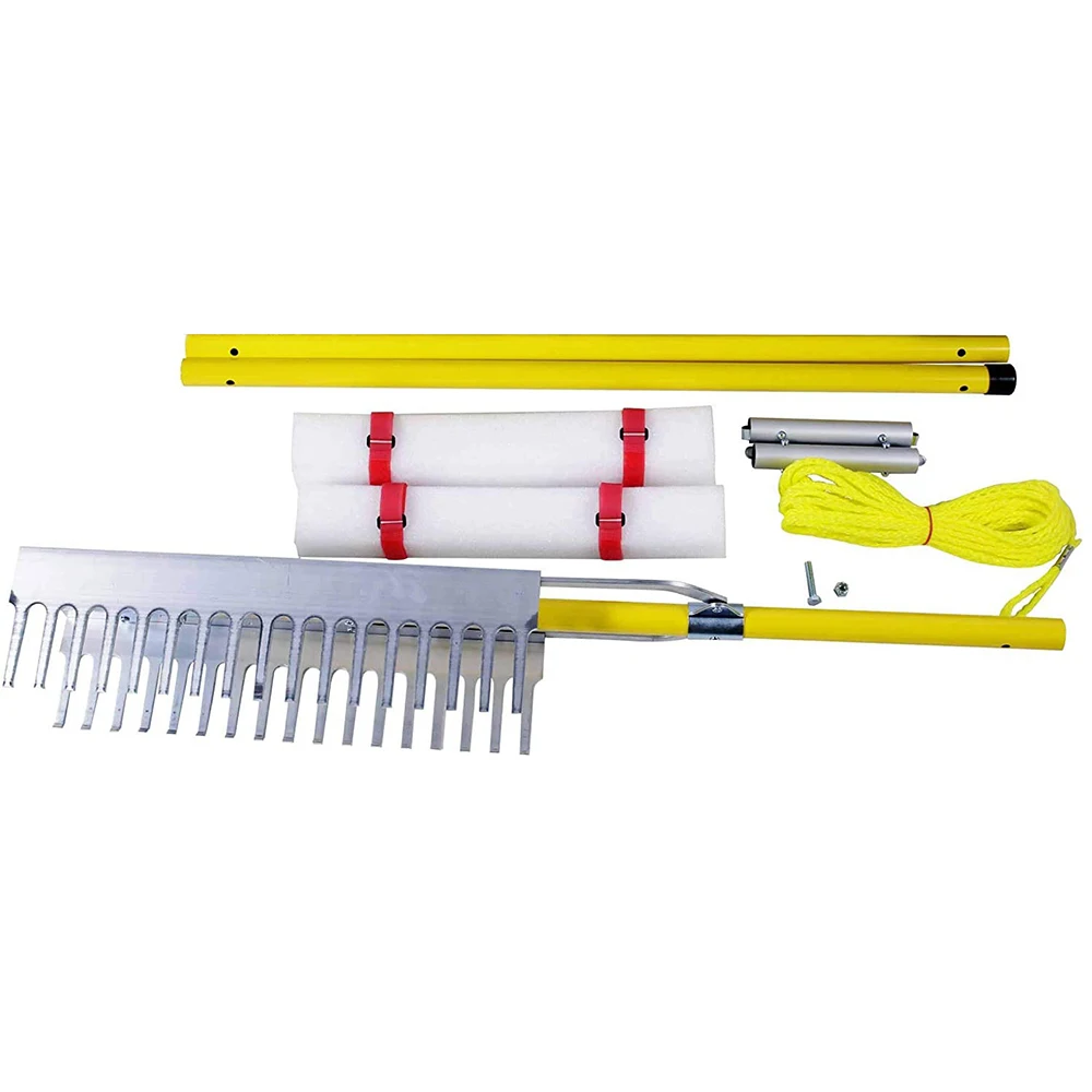 Aromanano Stainless Steel Razer Rake Weed Raker Collapsible Allpurpose