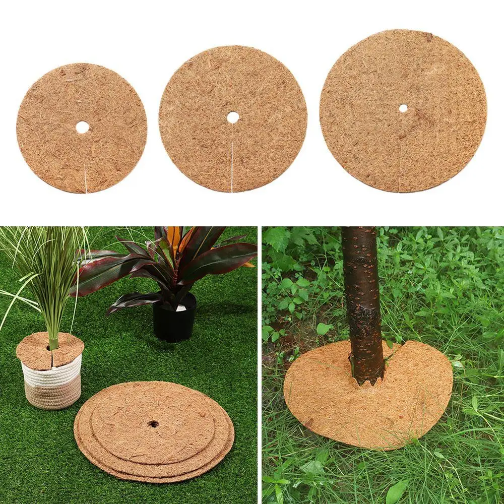 High Quality Natural Coconut Fiber Tree Protection Rings Coir Agriculture Weed Mat Ground Cover