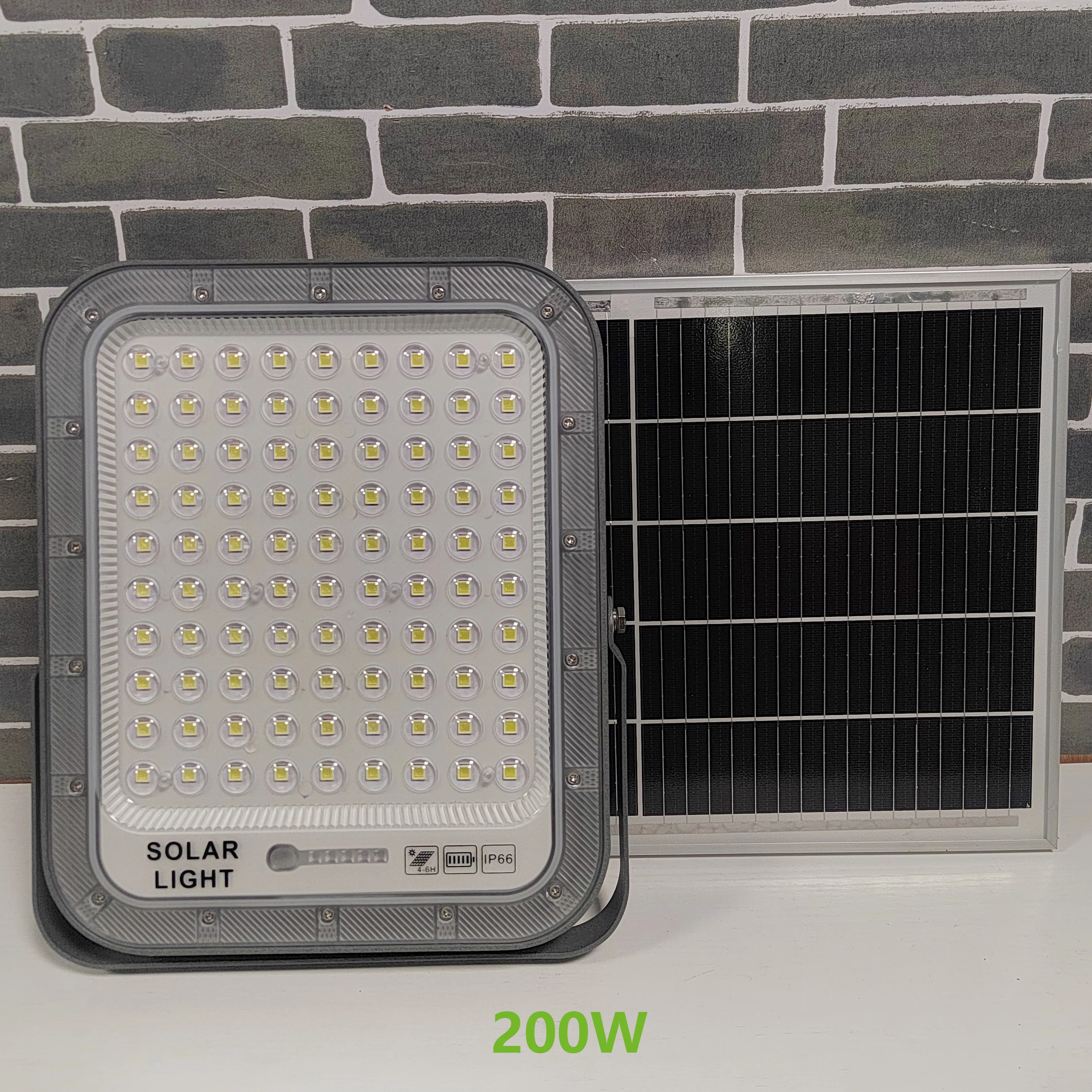60w 100w 200w 300w LED Solar Flood Light Battery Replaceable Outdoor Waterproof