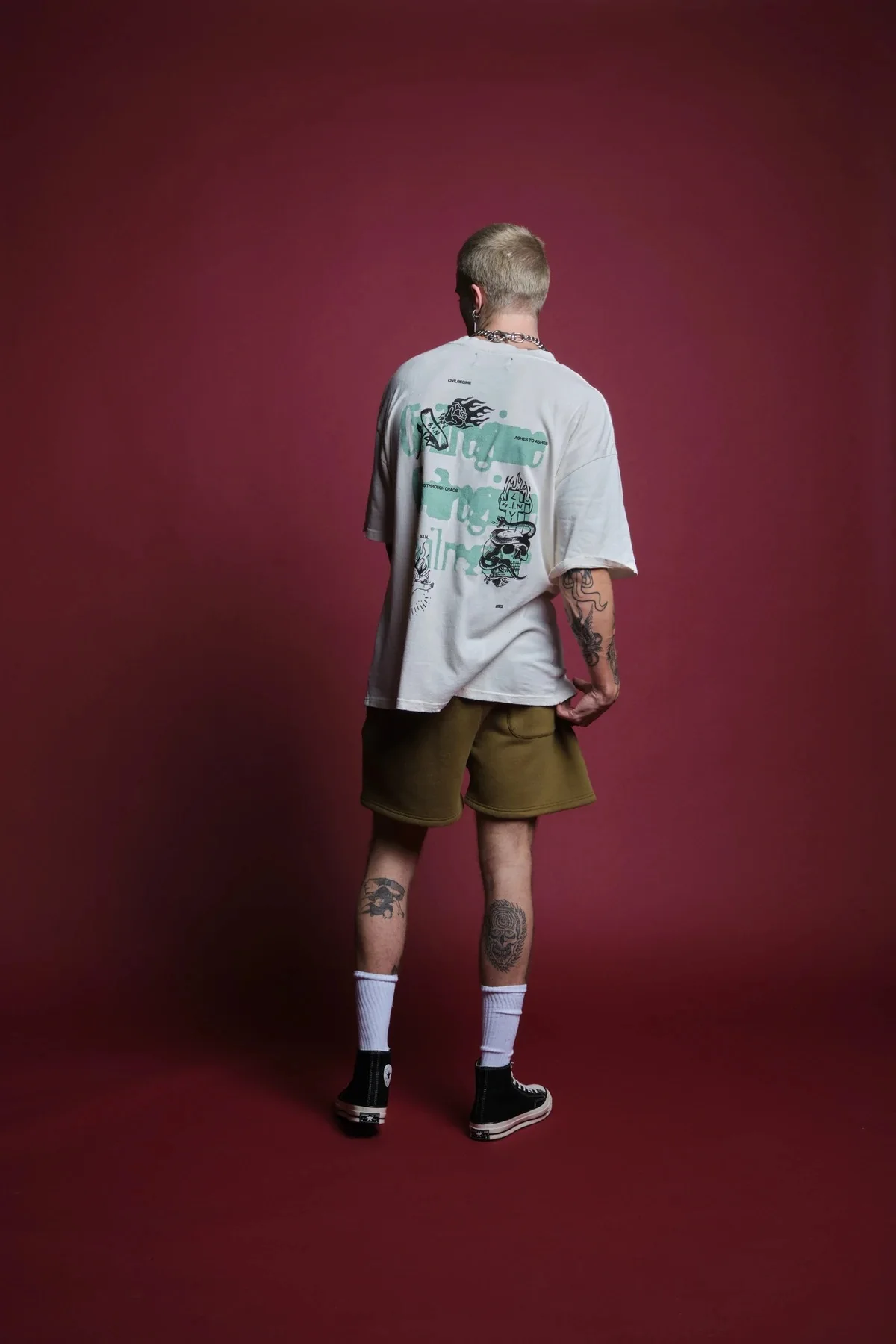 Swim Trunks 80s Party Shorts Retro 90s Men's Printed Shorts Summer Swimwear Shorts for Men166_voghion.com