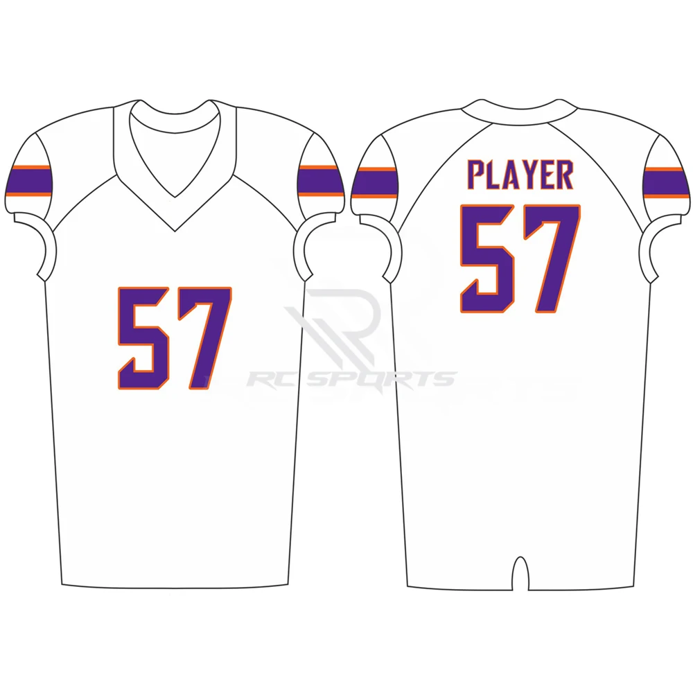 American Football Uniform Wholesale for City Custom Sublimation Jersey Unisex Custom Team Breathable Plus Size