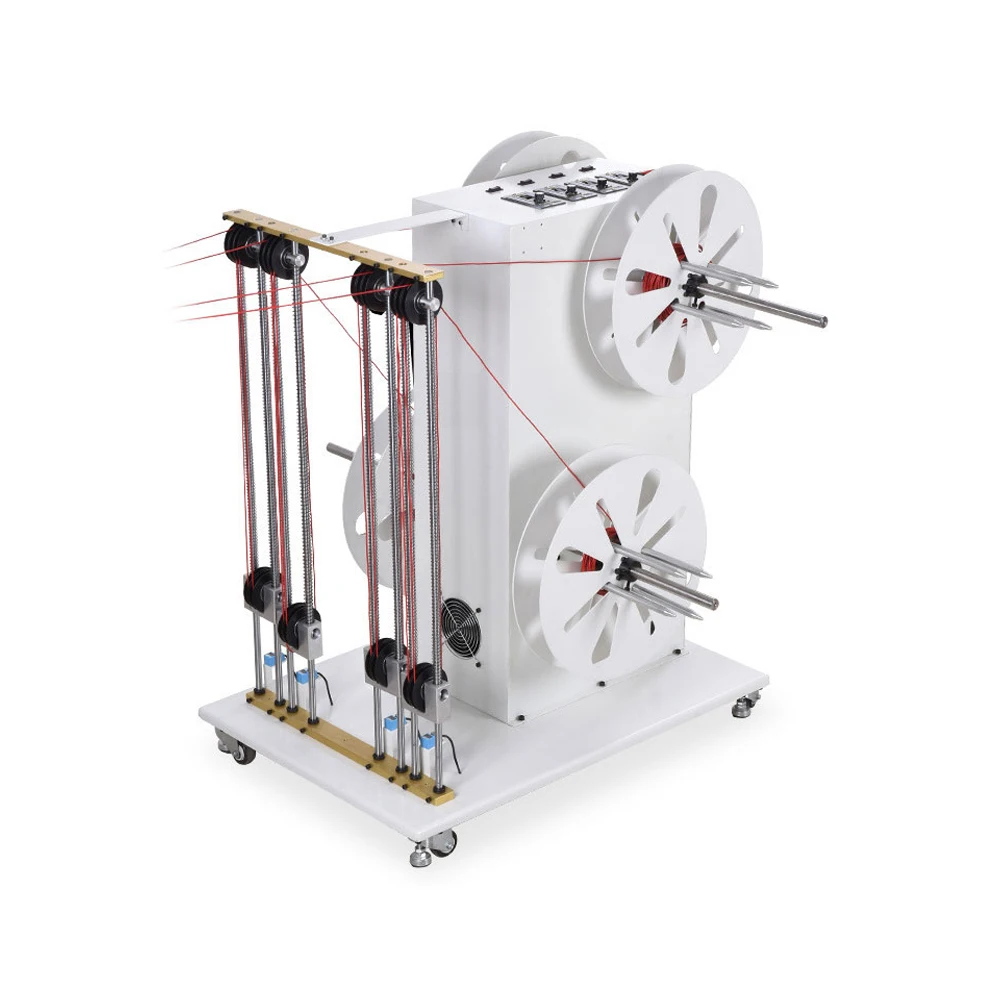 Automatic Flat Cable Reeling Machine Cable Dispenser Four Wires Cable Pulling Machine Loading-bearing 15kg for Each Feeder Reel