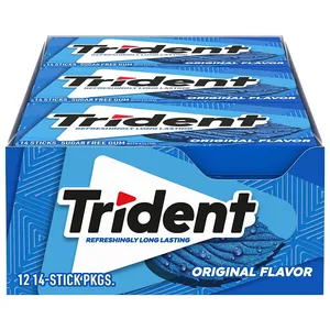 Sugar Free Tredent Gum Peppermint Breath Freshener