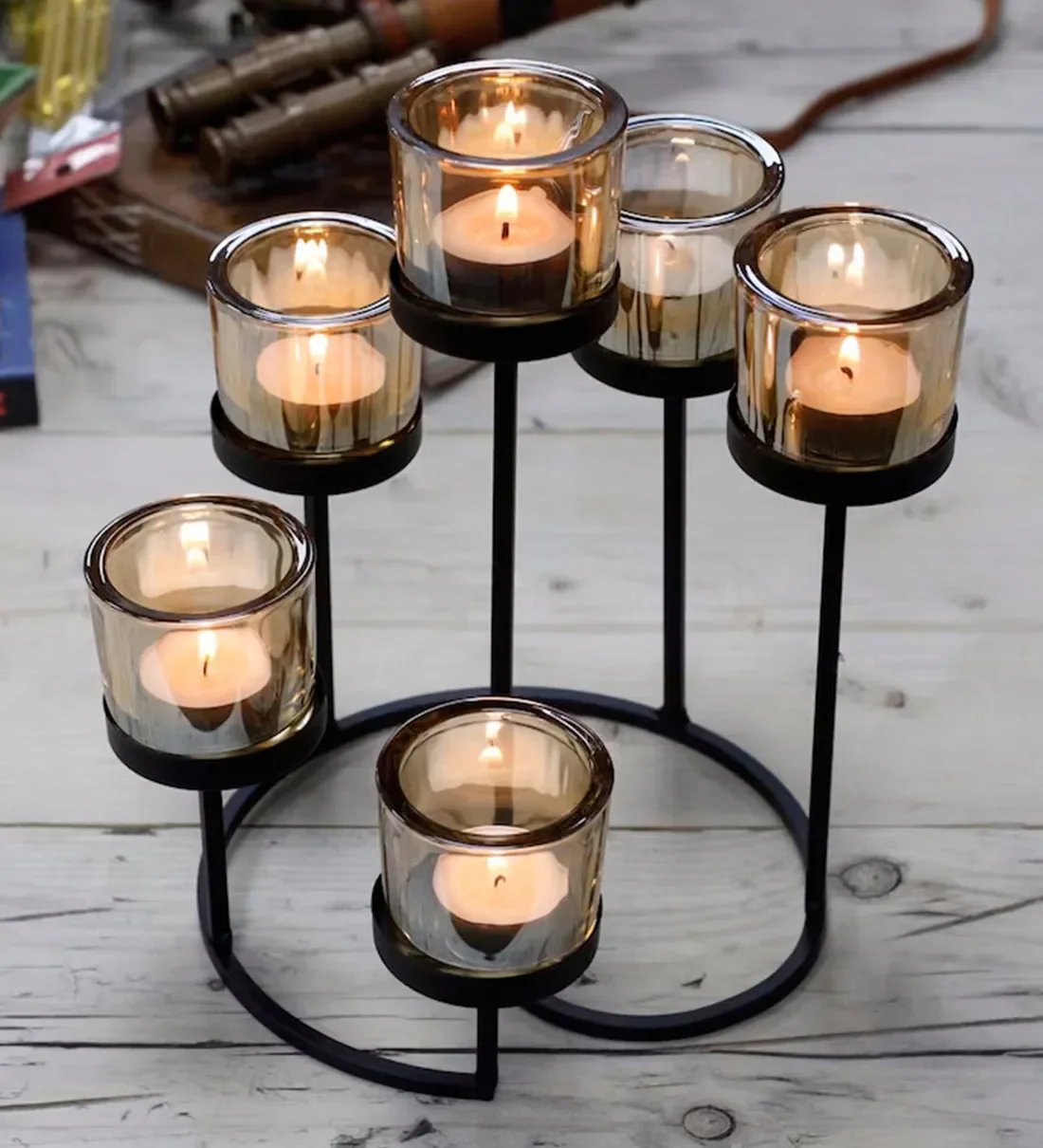 Candle Holder Vintage Gold Plated Holder Taper Candle Holder Fits