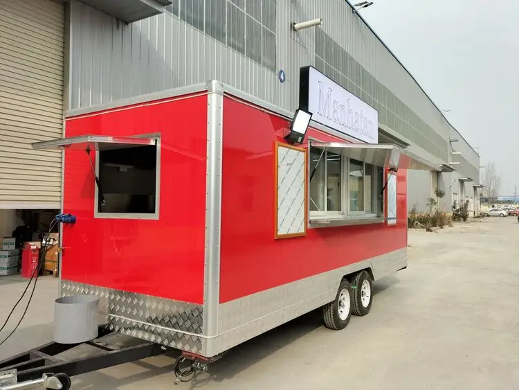 Custom Small Standard Concession Fast Food Trucks Mobile Food Trailer