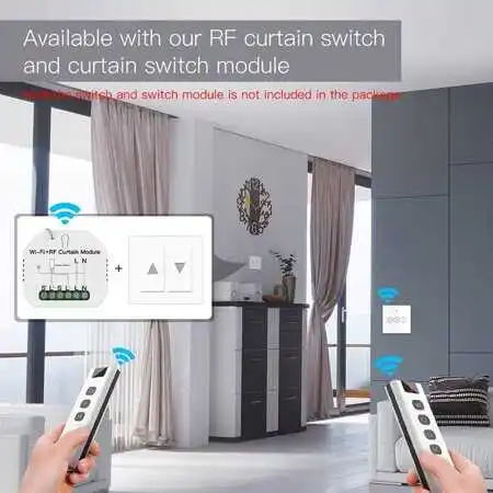 RF433 Light Switch Remote Control With Battery