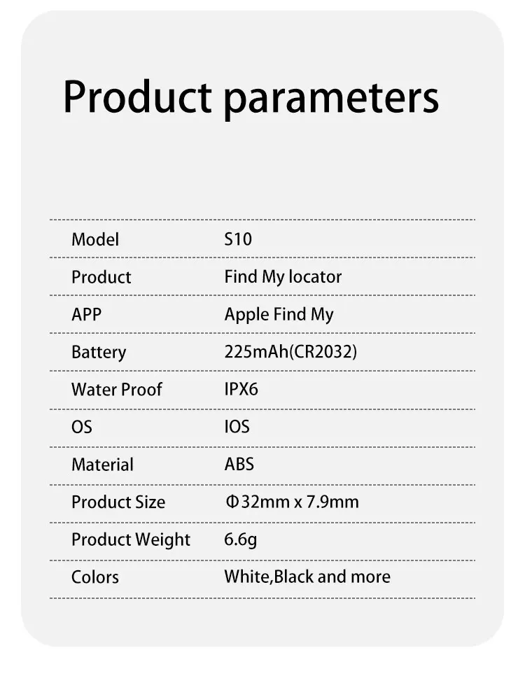 Smart Tracker ITag Air Tag Wireless Tag for Apple Find My APP Bluetooth Tracking GSP Tracker Anti Lost Car Key Pet Kids Finder