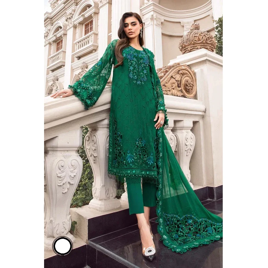 green slip for under dress RANGREZA PISTACHIO Formal Wear Pakistani Dresses main image 0