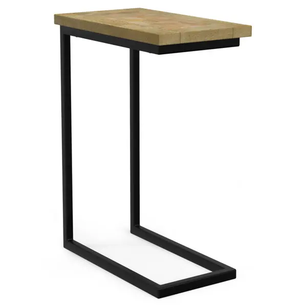 New Design Iron Legs Flamingo and Leaf Metal Nesting Table with Enameled Printed Wooden Top for Living Room Interior