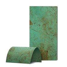 Designer Favorites Copper Rust Gilt Flexible Wall Panels Board Cement Exterior Stone Wall Cladding Soft Flexible Tile