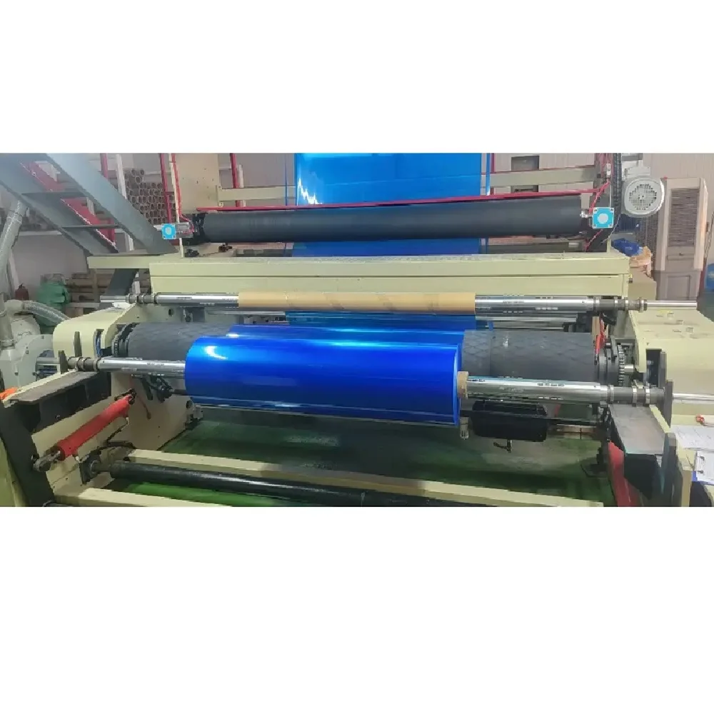 Custom Blue LLDPE Stretch Film Soft PE Plastic Moisture Proof No Print Protective Film for Metal Sheets Aluminum Made in Vietnam