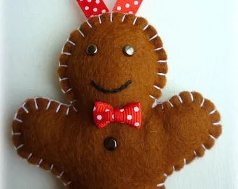 2021 Factory Pattern Felt Fabric Christmas Decoration Gingerbread Man
