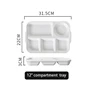 12"   5-section (white)