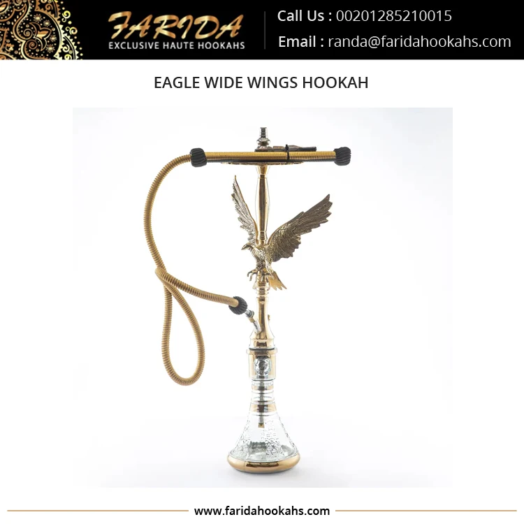 Eagle Hookah Giant Tall Brass New Design Egyptian Shisha Hookahs Luxury Unique Design Custom