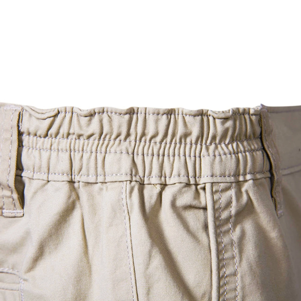 BEST quality 2023 Men Summer Casual Shorts Cotton Short Pants Solid Color Knee Length Man Leisure Shorts Size men custom799_voghion.com