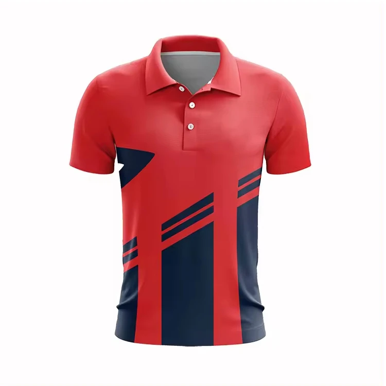 New Arrival 2024 Custom Made Short Sleeve Sublimated Cricket Jersey Customized Printed t Shirt with Custom Design and logo
