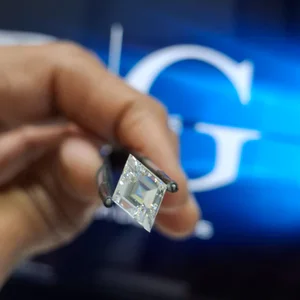 2.06ct D VS1 Polished Finish 10/10 Hardness Hexagon Cut Loose Lab Grown Diamond Custom Ring & Oval Cut Diamond Gift for Him Her