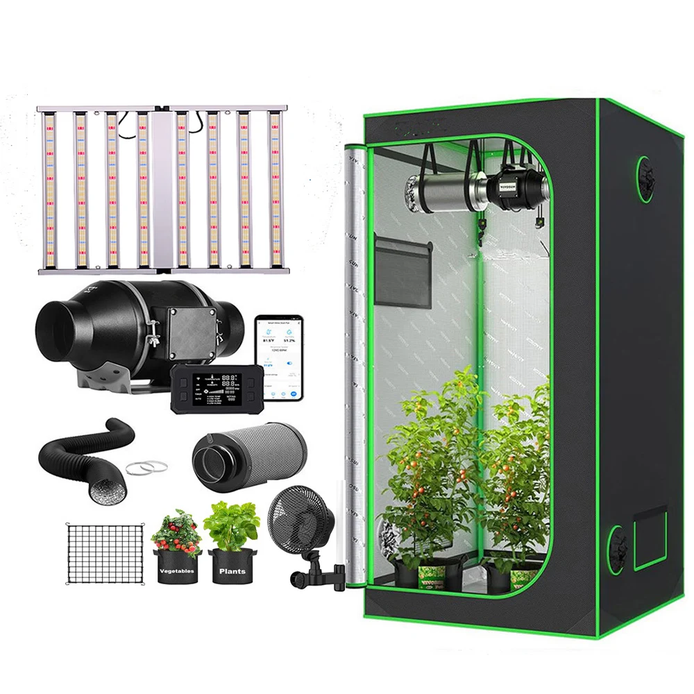 Factory Price WIFI Smart Digital Controller 6 Inch Air Blower Inline Duct Fan 150mm Exhaust Fan for Cooling Hydroponics Grow Box