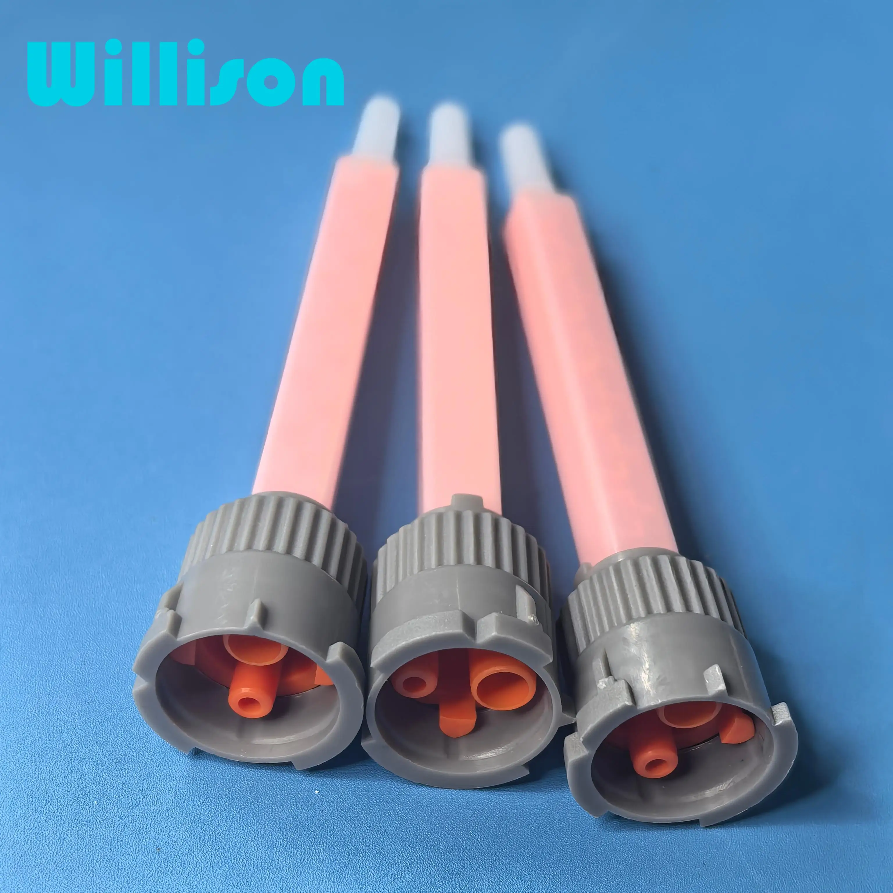 MBQX05-16L 10:1 Red Mixer Static Mixer Element Epoxy Tip Silicone Sealant Tips Nozzle Mixer Mixing Nozzles MB06-16 10:1