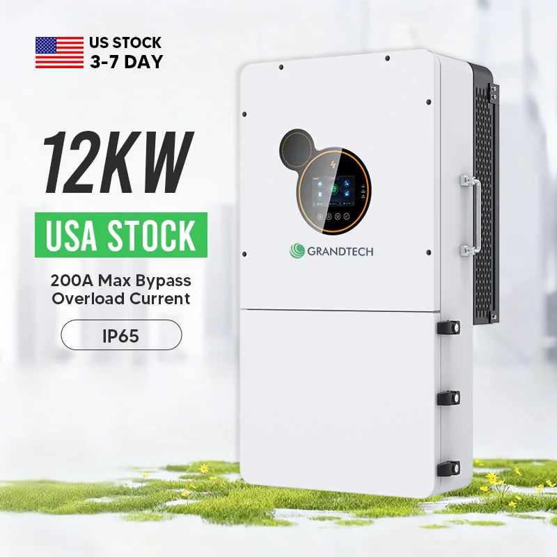 Uusi Yhdysvaltojen varasto 48 V split-vaihe alhaisella taajuudella 8 kW 10 kW 12 kW 14 kW 16 kW rinnakkainen hybridinvertteri KESKUSKATKAISIJALLA 120 V 240 V ohitus 200 a