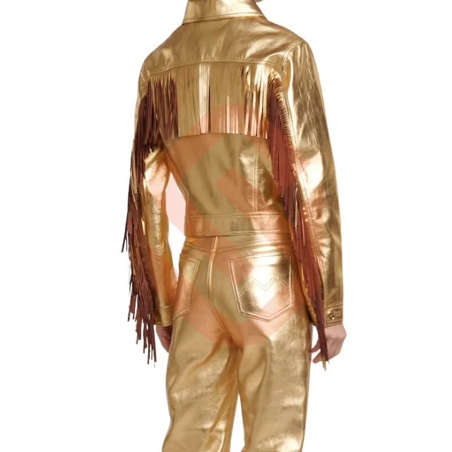 Shop Our Collection of Stylish Golden Leather Biker Jackets