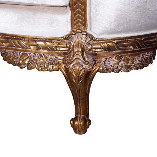 Vintage Classic Wooden Hand Carved Living Room Sofa Chair Furniture Set