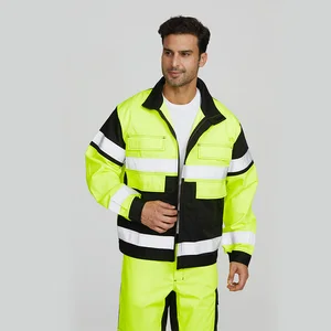FRECOTEX Custom Workwear Fire Retardant Industrial Long Work Flame Retardant Workwear Jacket  for Mens