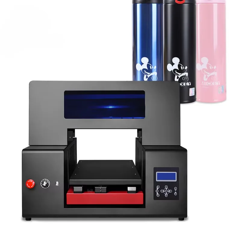 Refinecolor RF-ZZ2C Automatic UV Inkjet Printer for Printing on Bottles Phone Cases Glass Metal-New Condition