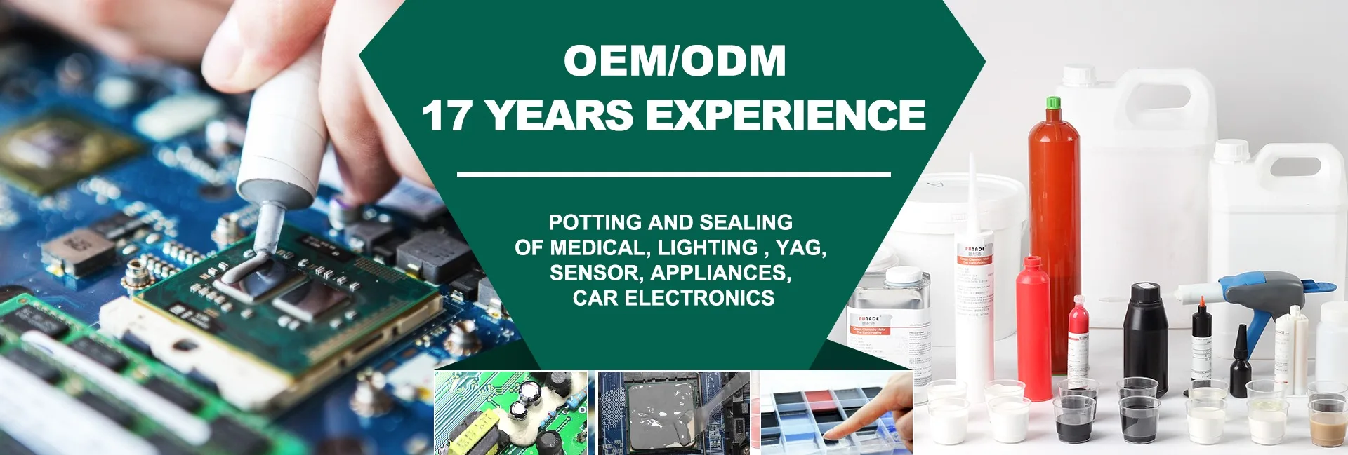 Sp282 High Boding Strength And Impart Resistance Pu Potting Adhesive ...