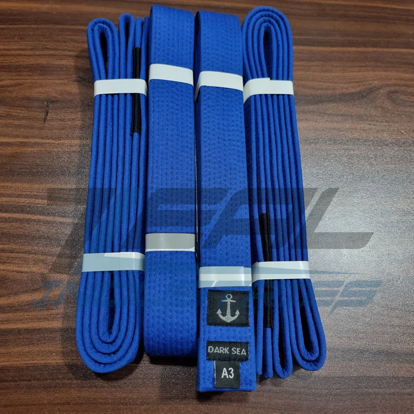 Wholesale Jiu Jitsu Belts Nine Stitching Lines Custom Logos Color