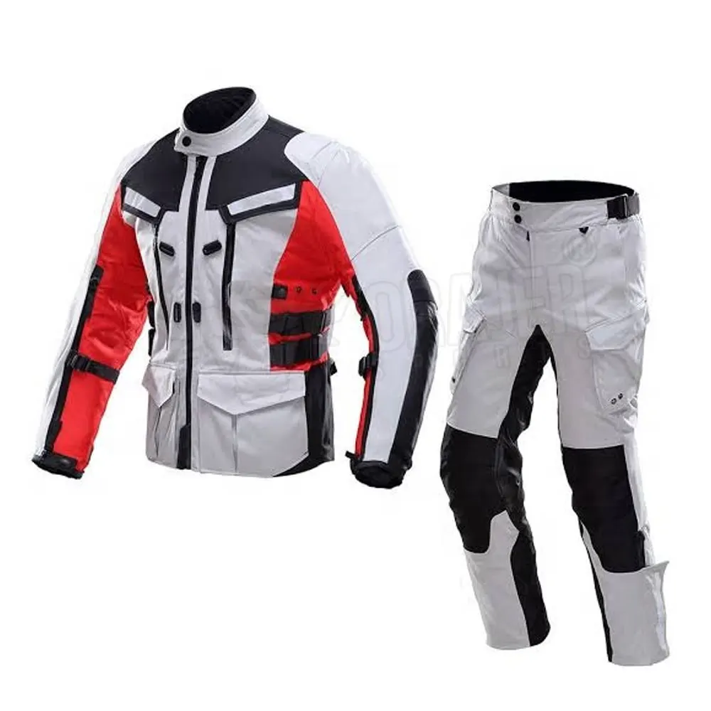 Customized Cordura Textile Motorbike Racing Suit Motorcycle Textile Suit Jacket & Trouser Set For Sale