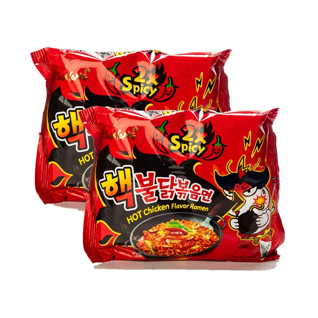 Samyang Double Spicy Hot Chicken Ramen Korean Instant Noodles Multi